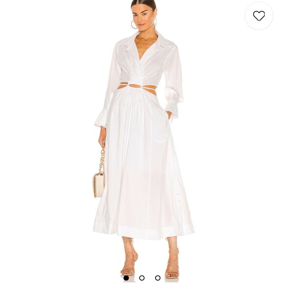 Simkhai Alex Pleated Cut Out Dress - Picture 1 of 11